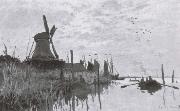 Claude Monet, Windmills near Zaandam